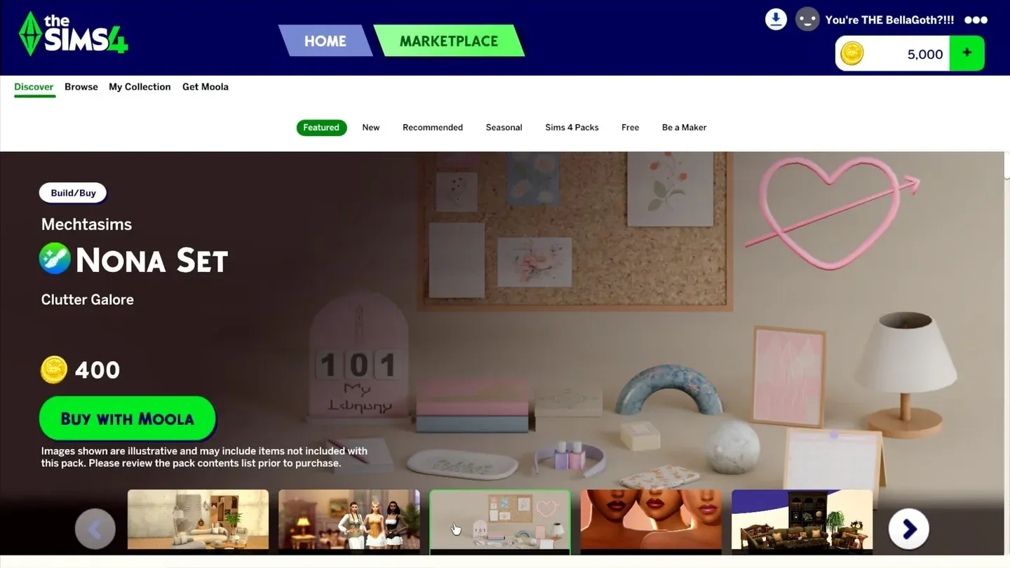 Get Moola purchase screen