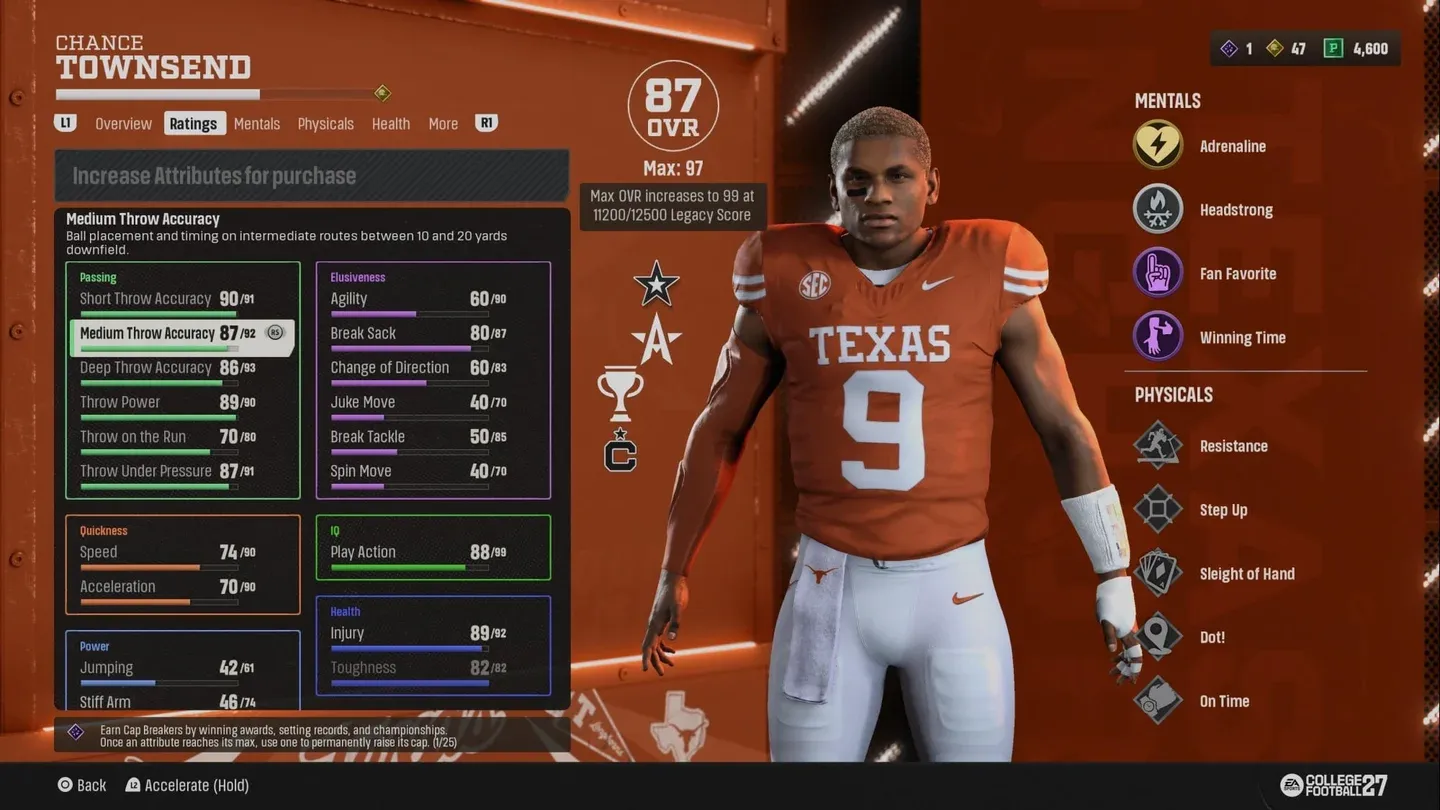RTG career development menu