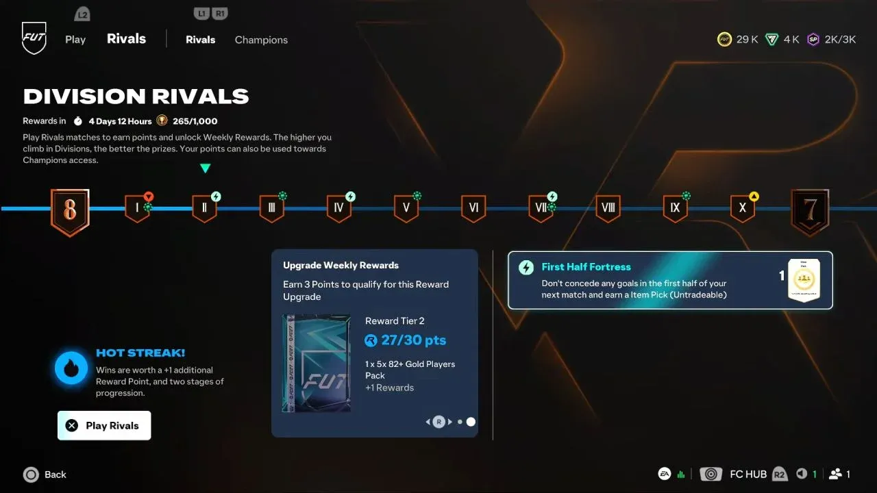Rivals rewards add up weekly