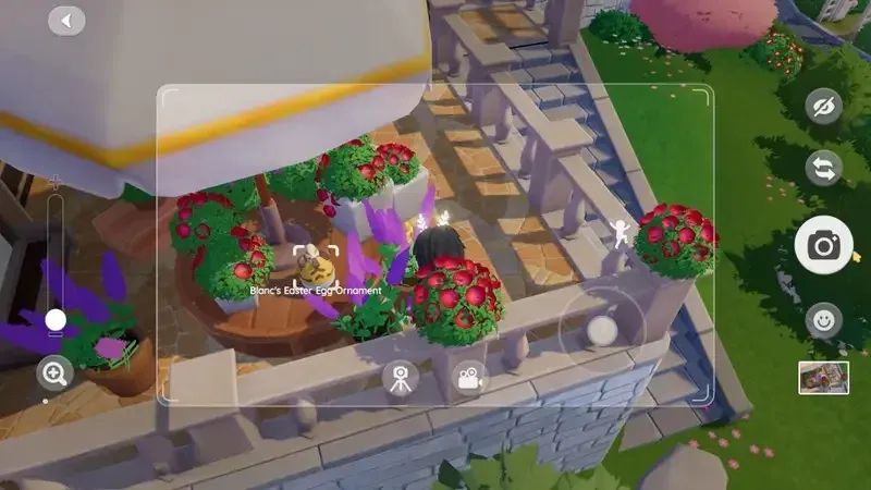 Bob's egg sits on the umbrella