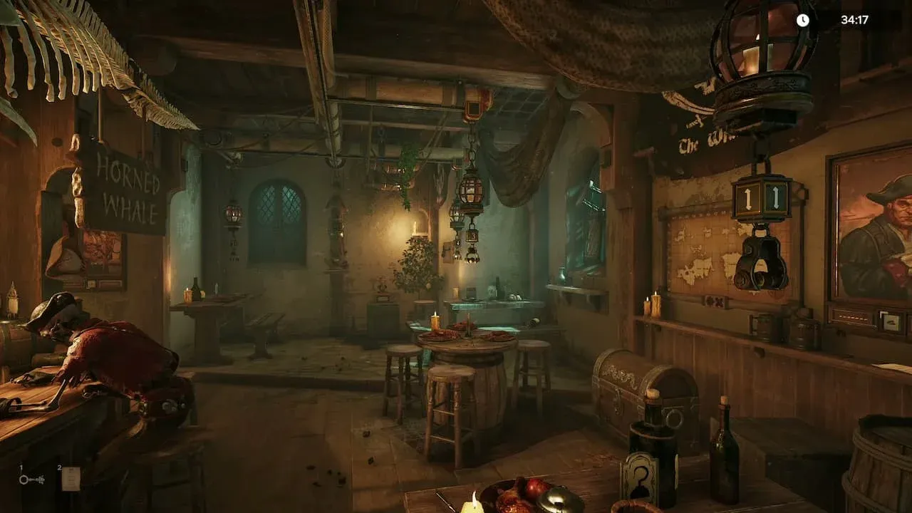 The cryptic map puzzle screen