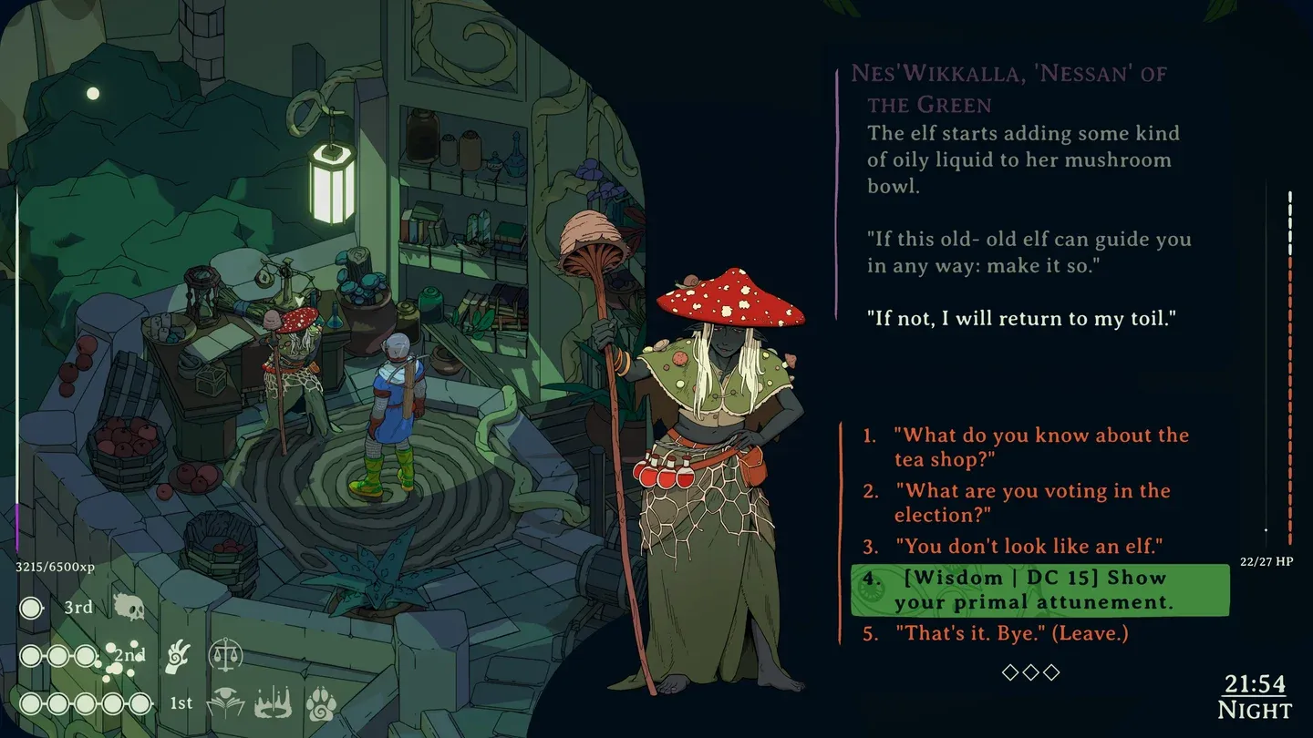 Nessan unlocks multiple druid spells