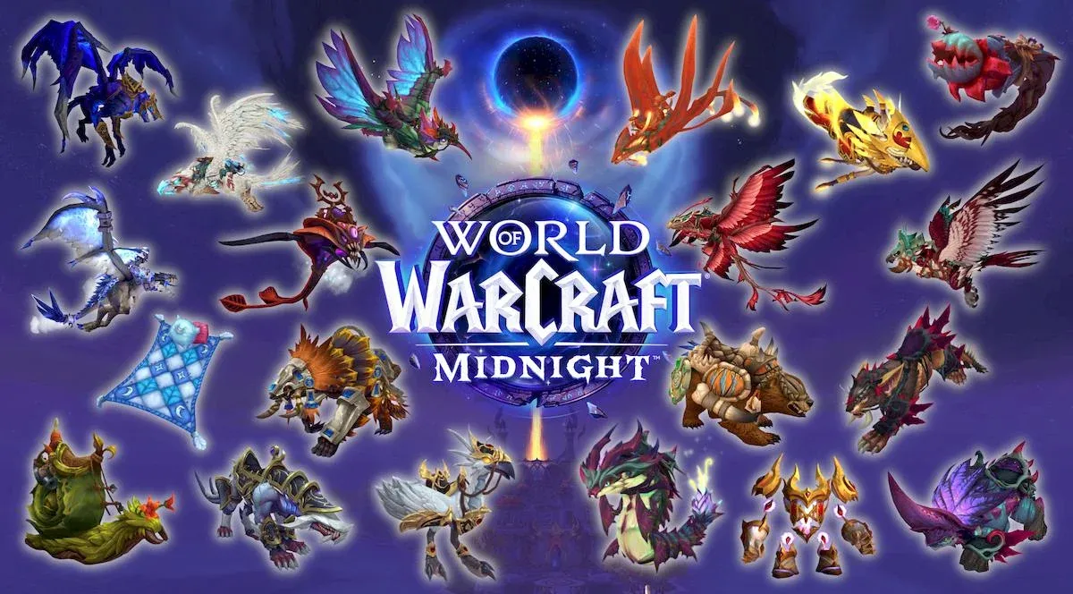 Todos los Monturas de WoW Midnight: Guía Completa de Colección