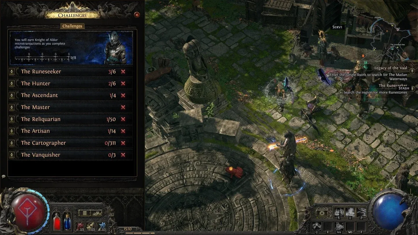 Runes of Aldur challenge list