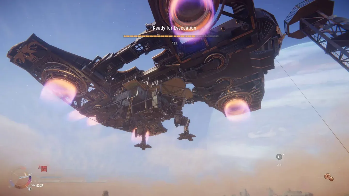 Evac ship inbound