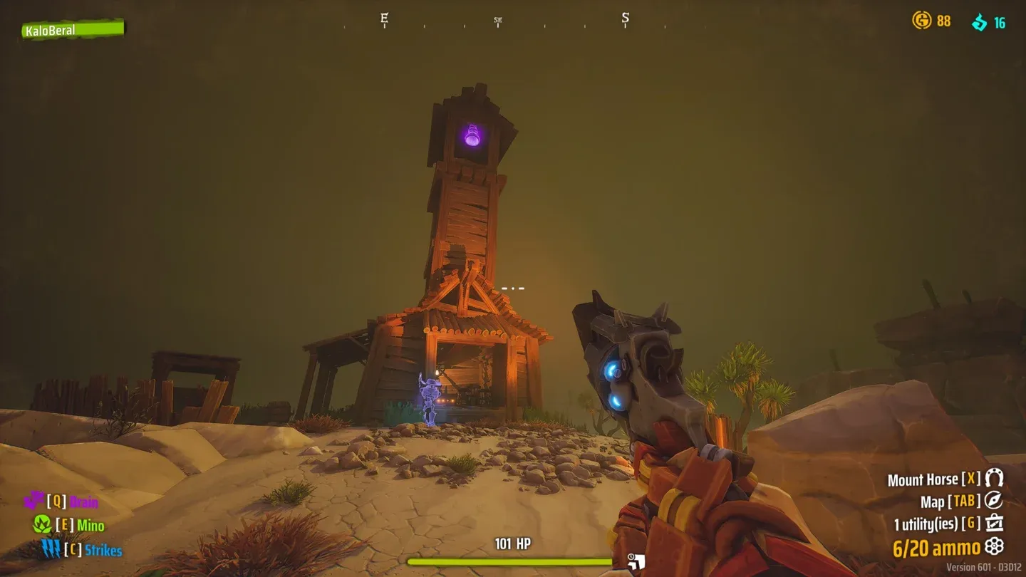 Ghost Bell Shards glow purple