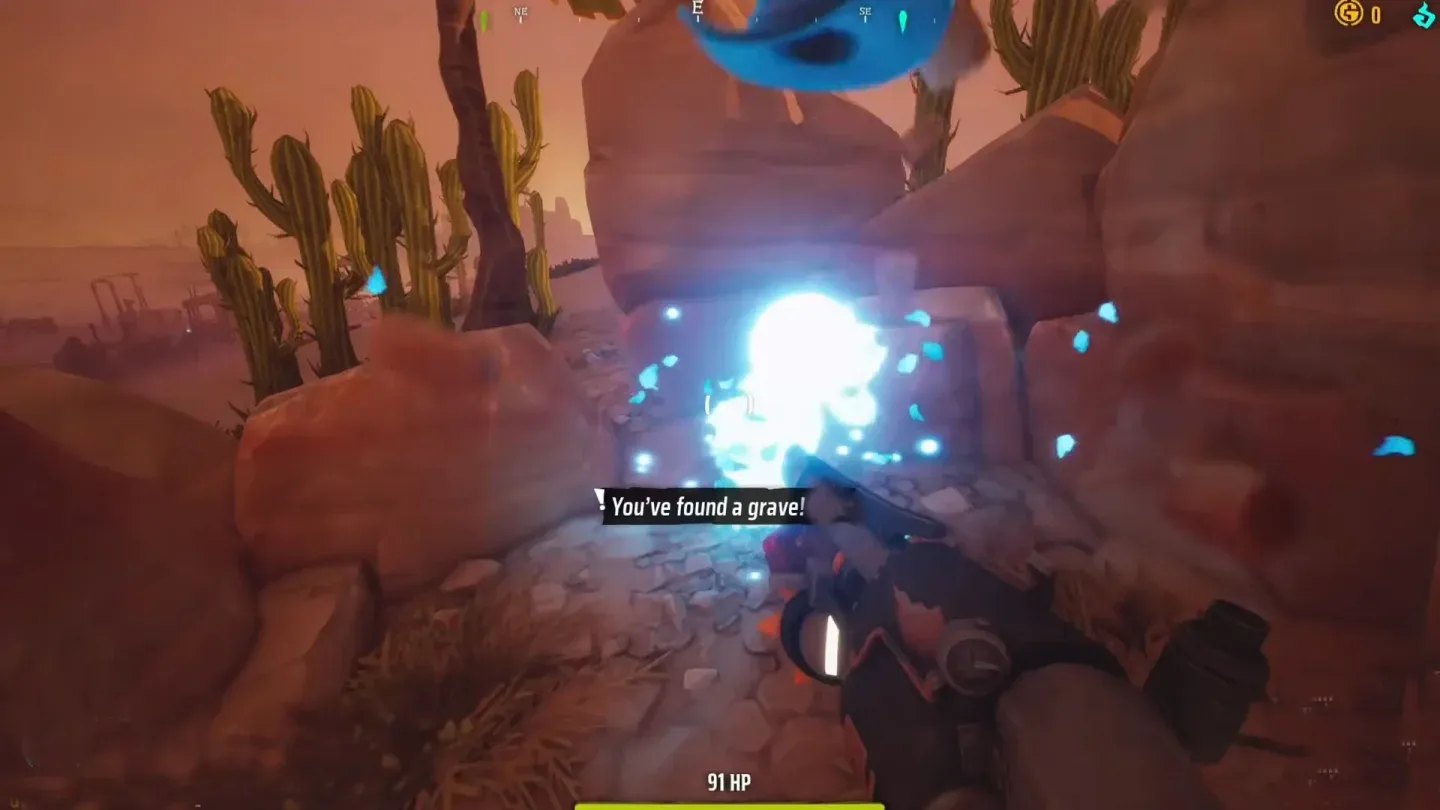 Desert water tower grave spot