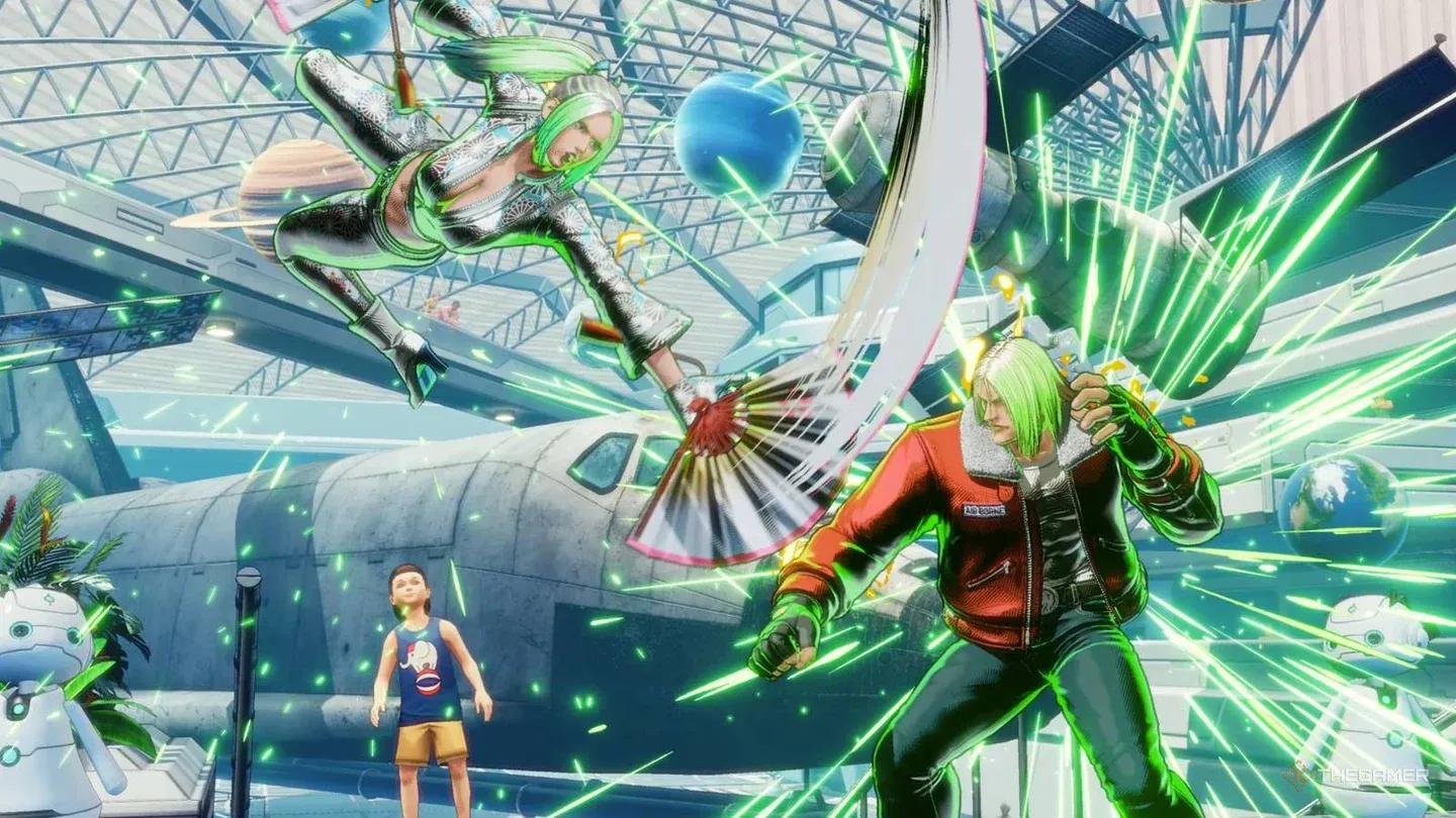 Andy Bogard mid-range stance