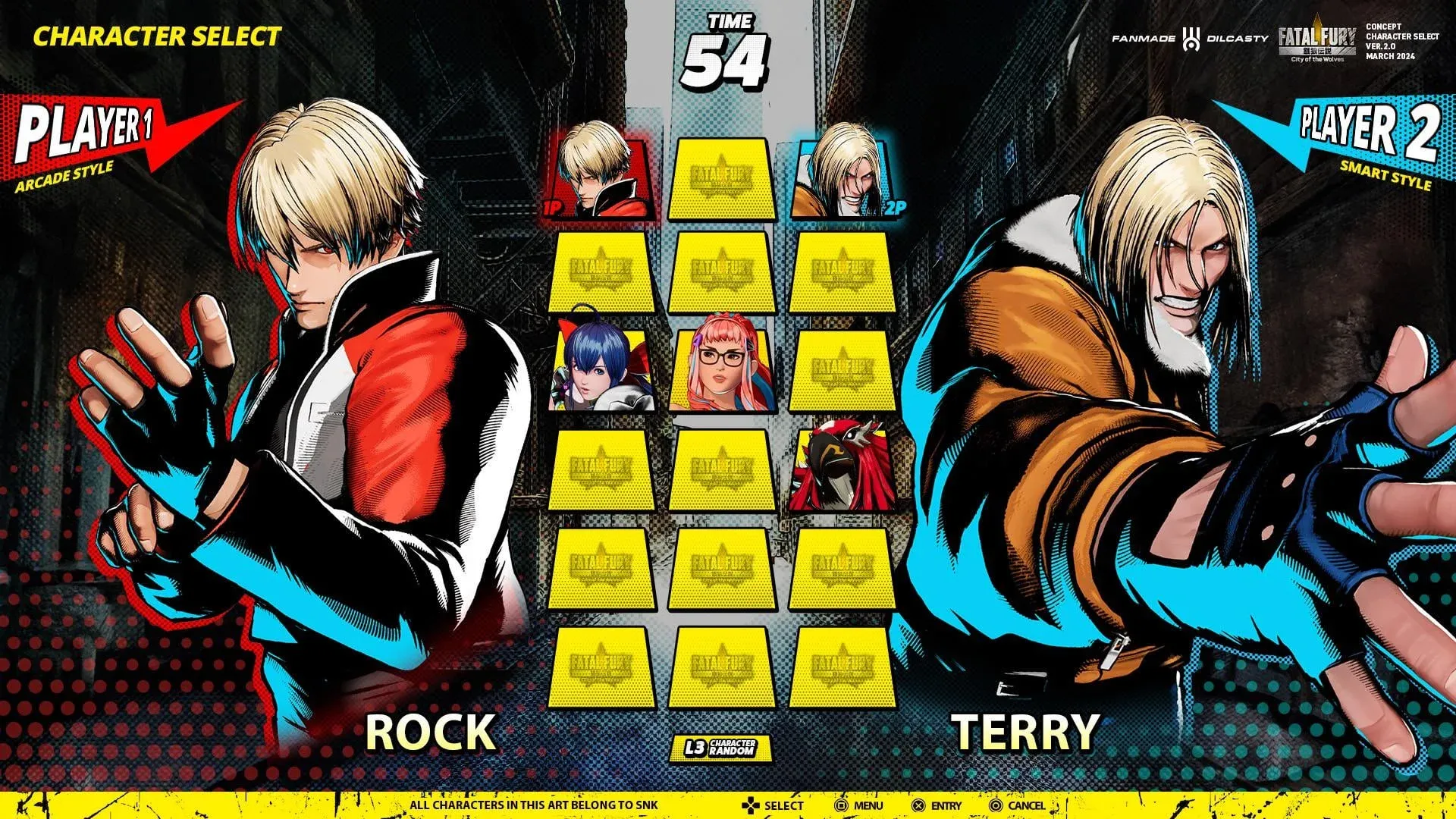 FATAL FURY: City of the Wolves - Roster en DLC Overzicht