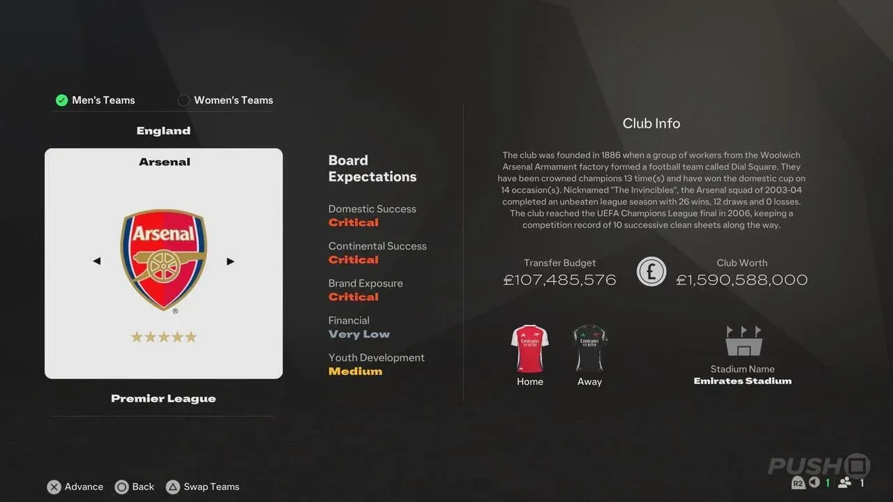 Career mode transfer planning