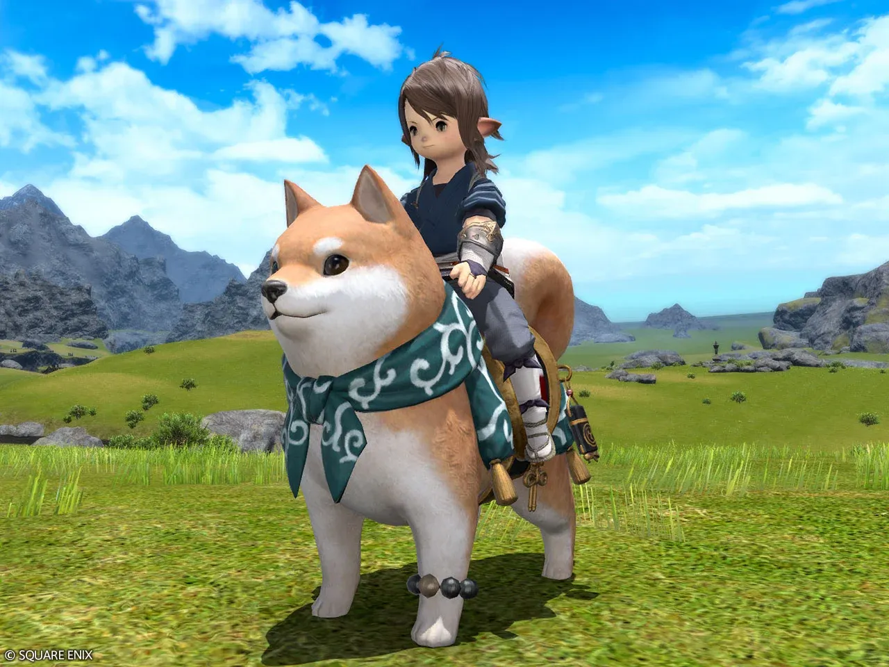 FFXIV Is Giving Japanese Players a Dog Mount for Paying Their Taxes