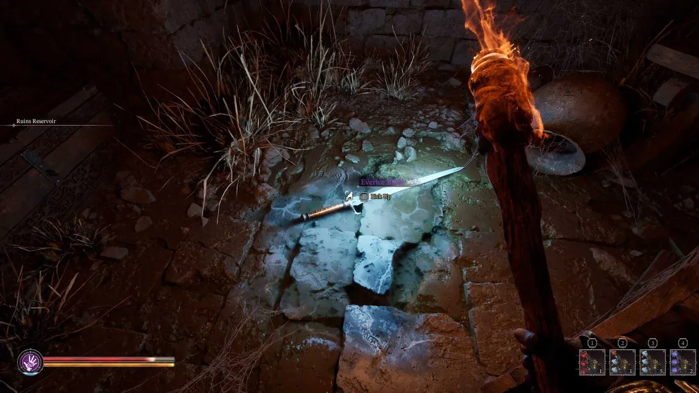 Locked gate before the secret room