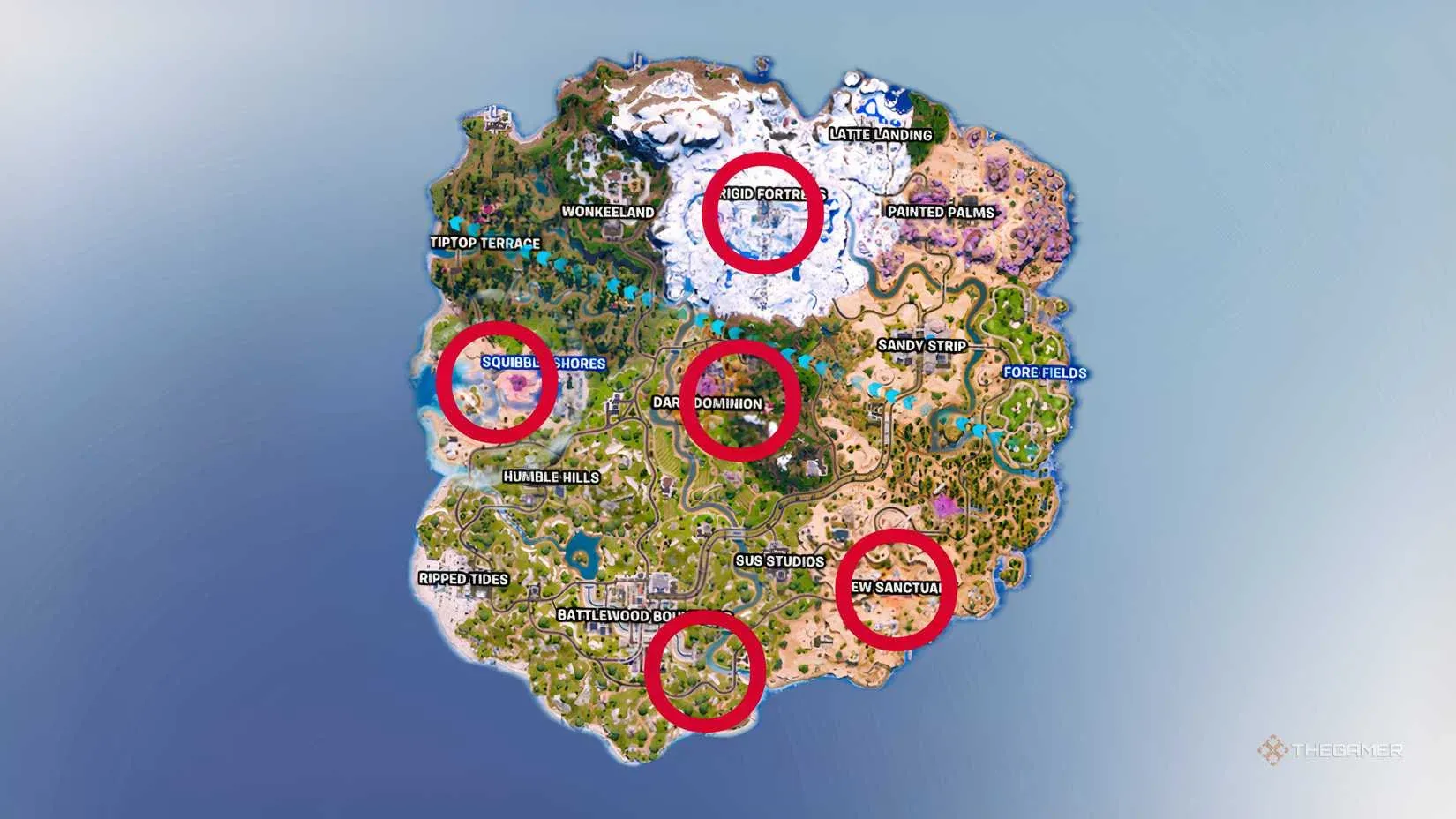 Fortnite Chapter 7 Season 2 Boss Spawn Locations