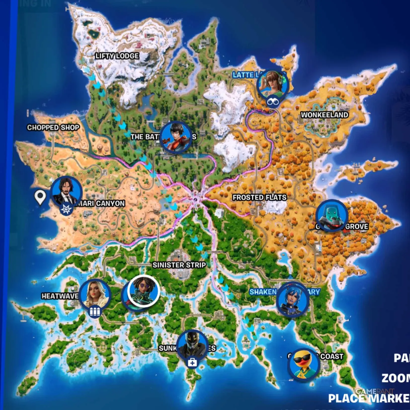Where to find the soccer field in Fortnite Chapter 7 Season 3