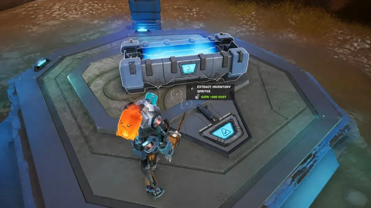 Sprite Chest loot screen