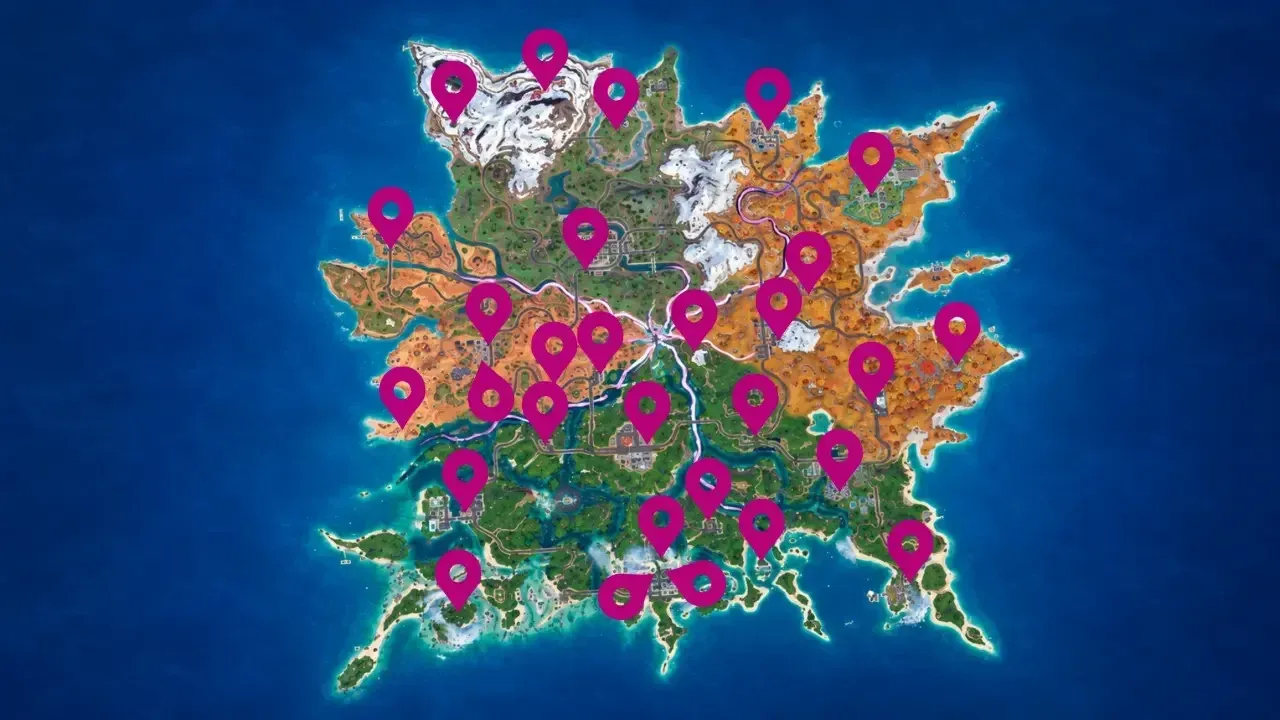 Fortnite Chapter 7 Season 3 Map: Every Named Location Revealed