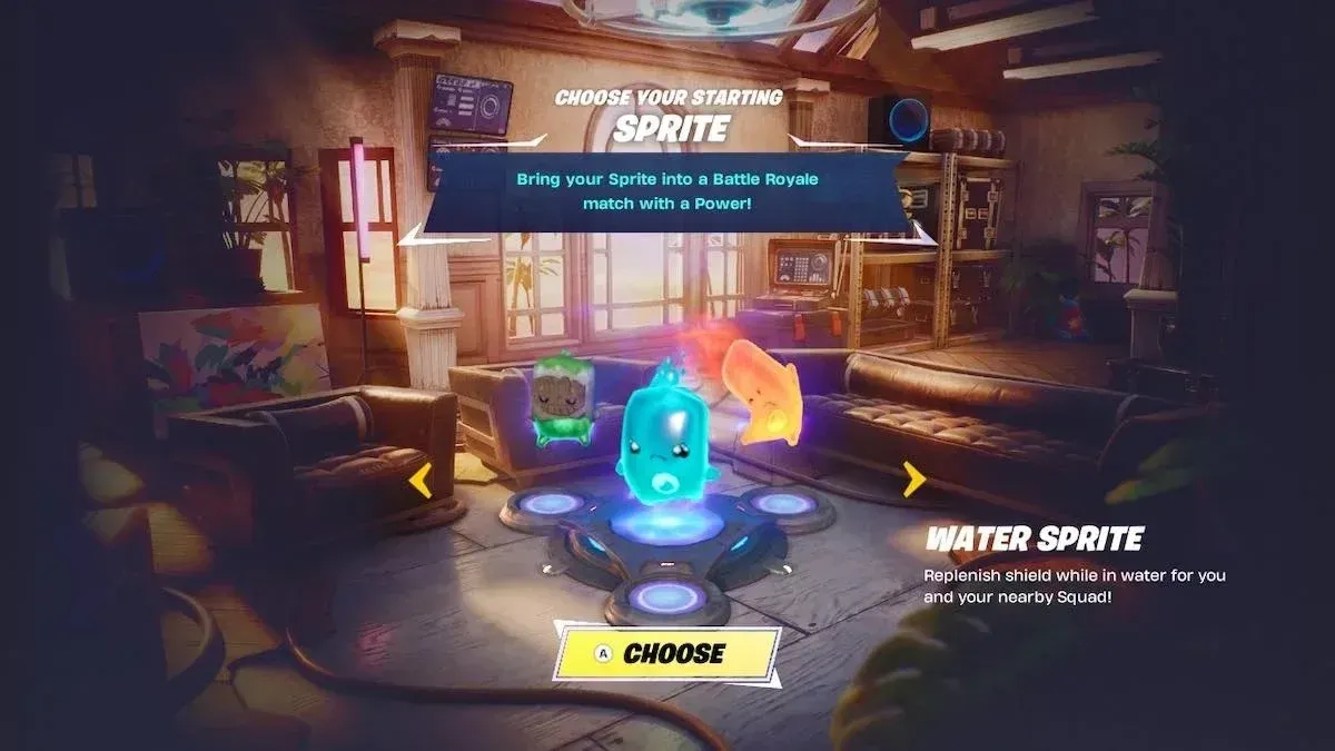 Sprites drop across the island