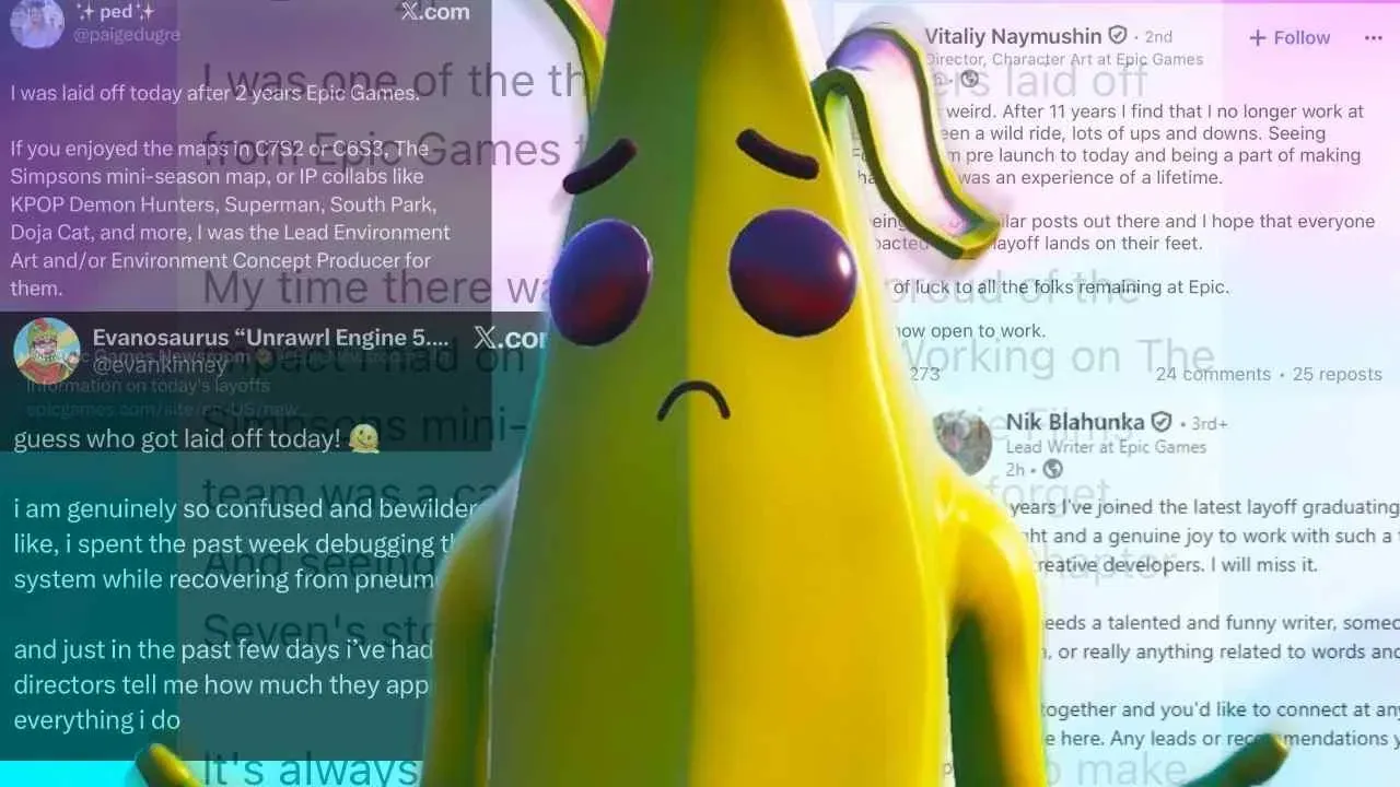 Fortniteのプロデューサー、大規模人員削減がゲームに与える長期的な影響に警鐘 image