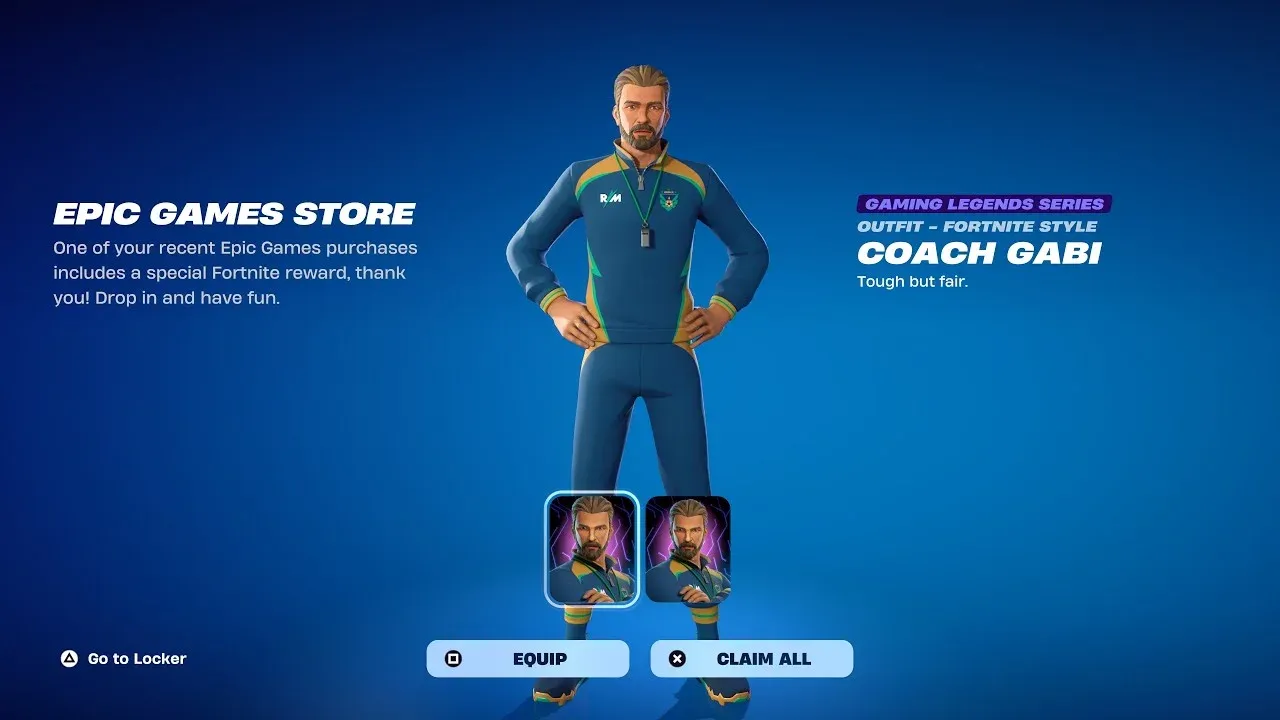 Fortnite x Rematch Collab Brings Coach Gabi Skin to the Island
