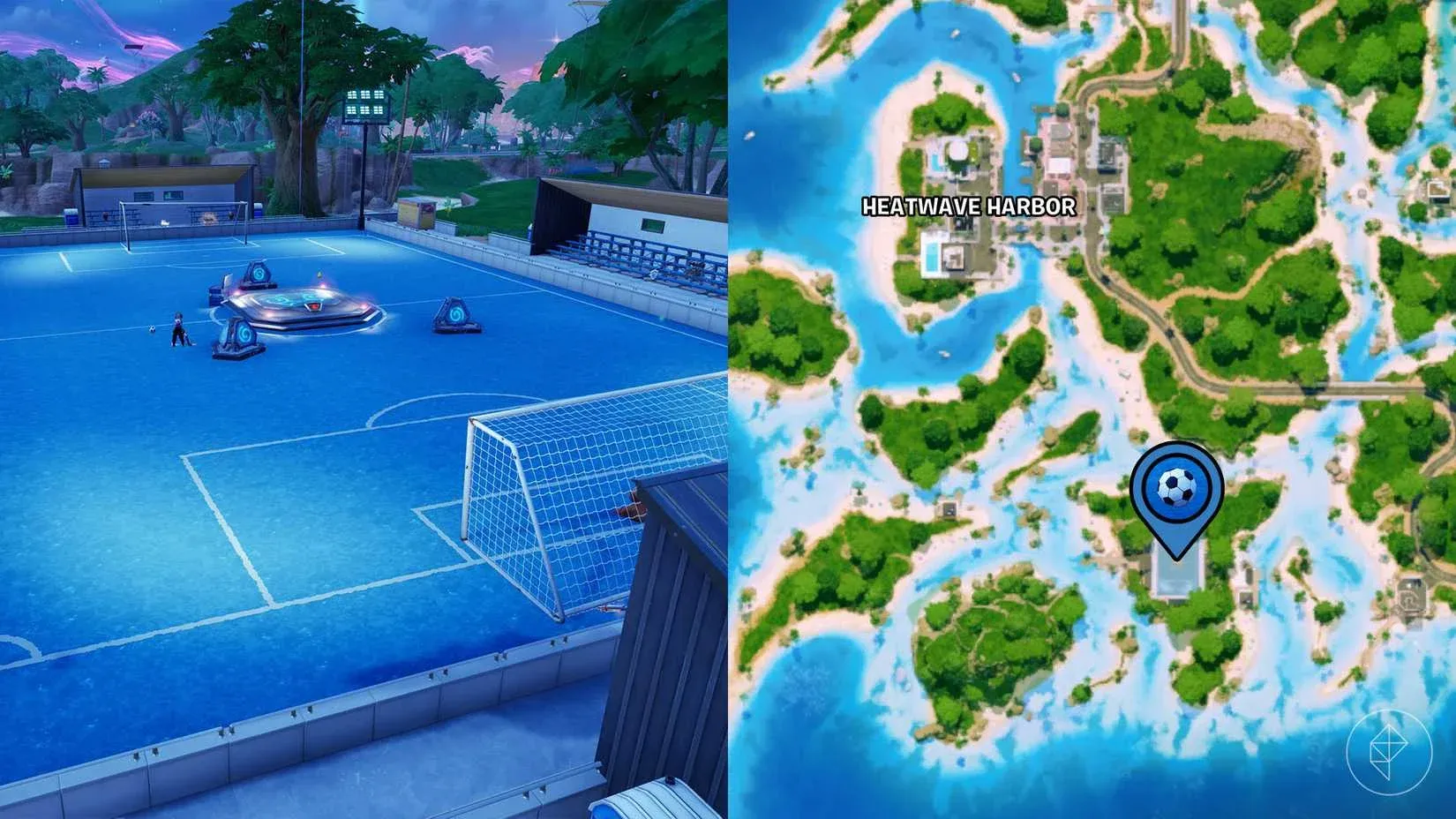 Fortnite Soccer Pitch位置解析：为何玩家争相前往？