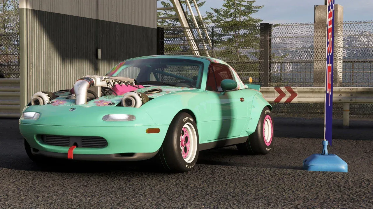 MX-5 FE at the drag strip