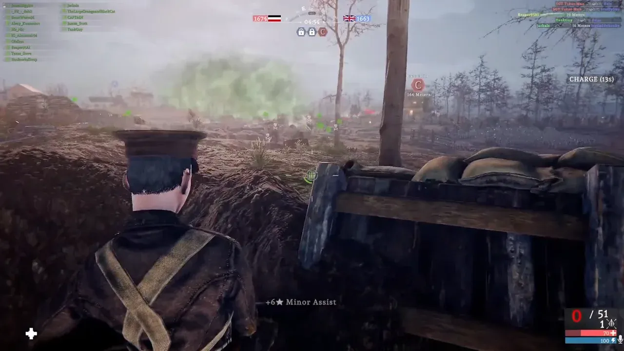 Specialist flamethrower trench clear