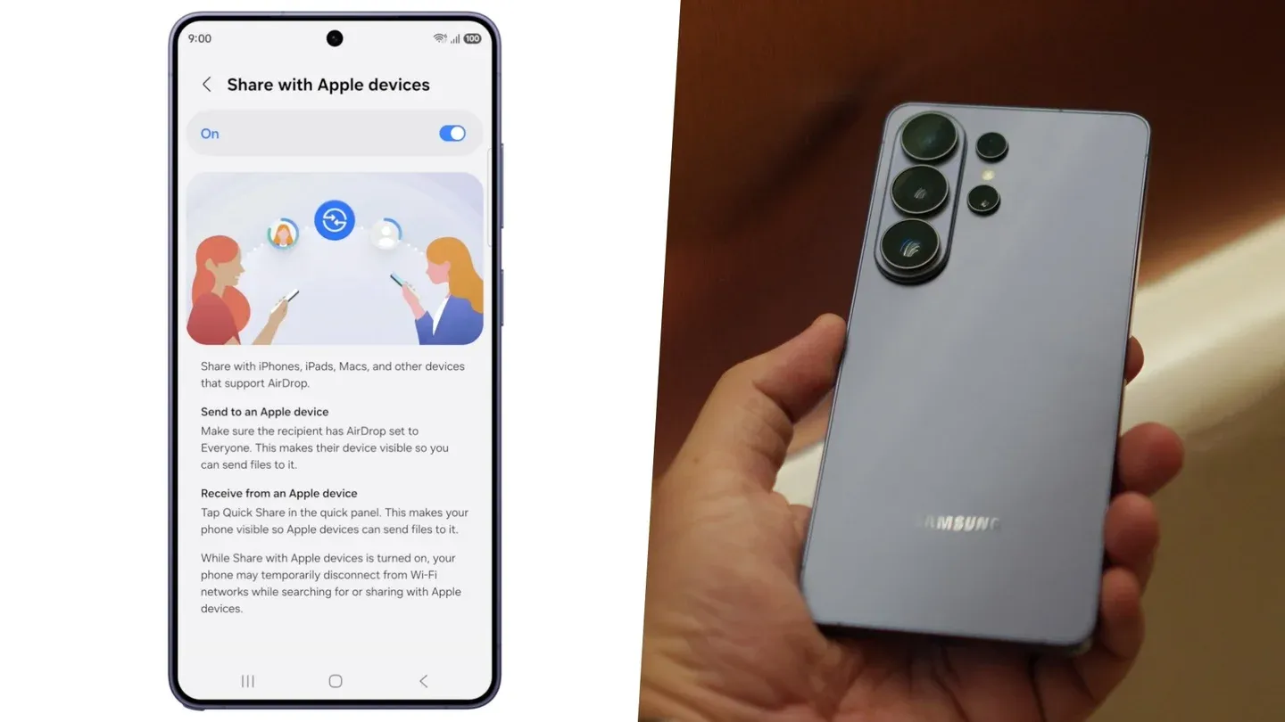 Android to iPhone sharing