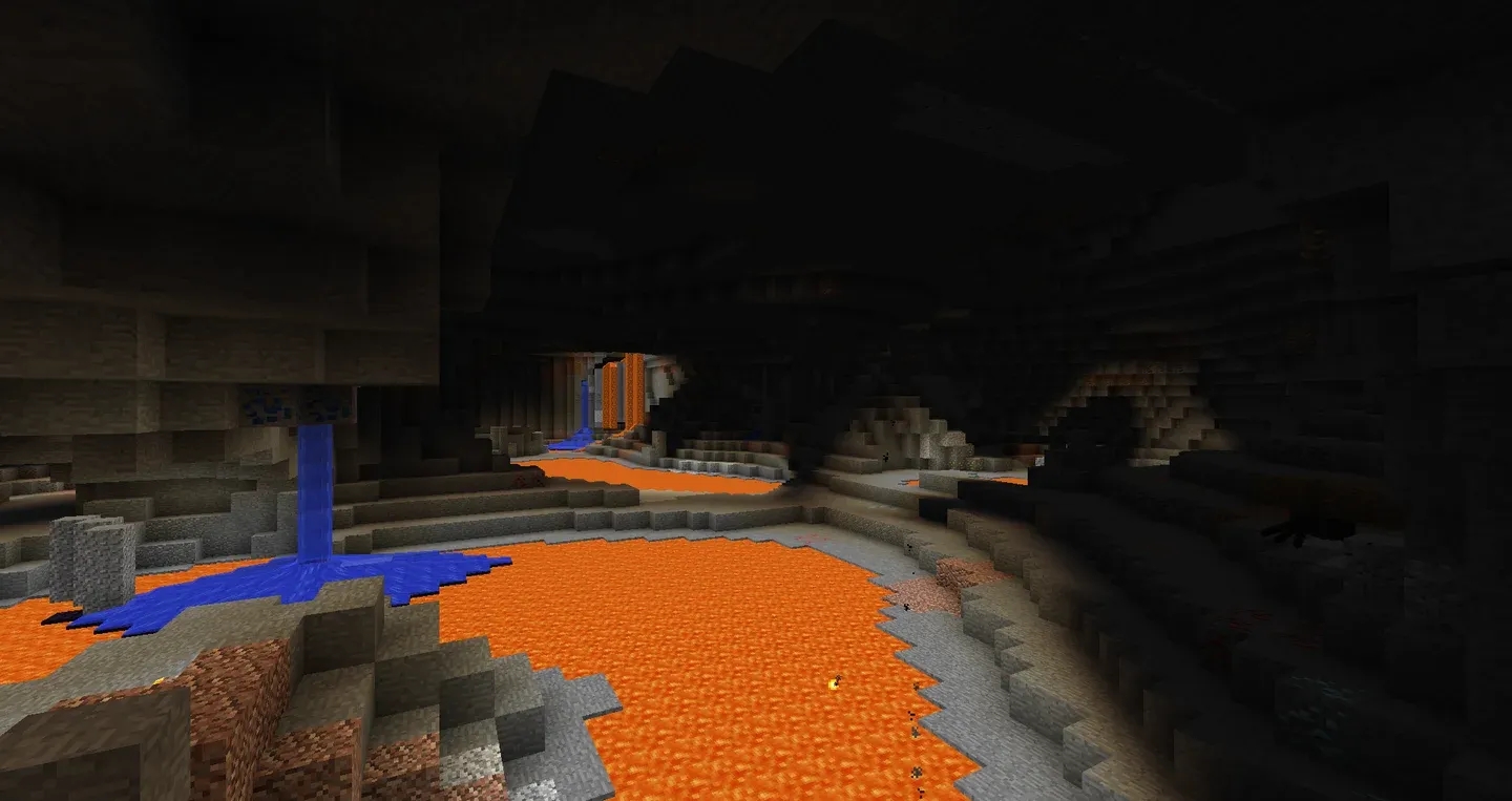Yung's Better Caves underground lake