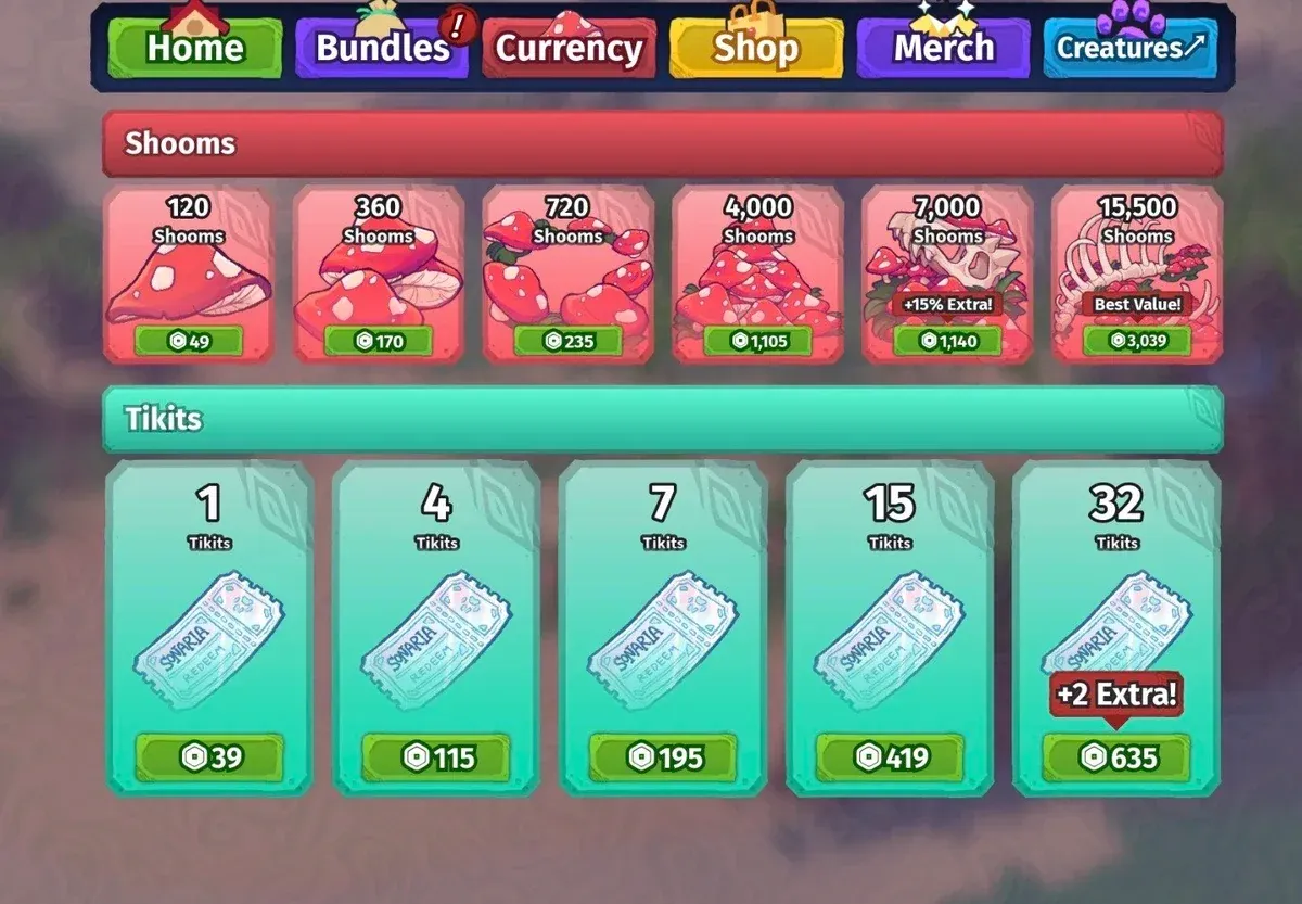 Mush balance in inventory