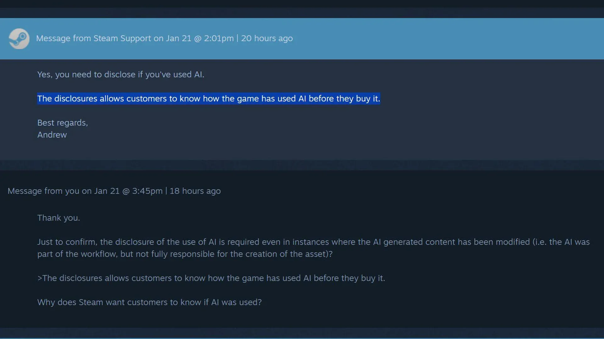 9 in 10 Game Devs Want More AI Disclosure on Steam