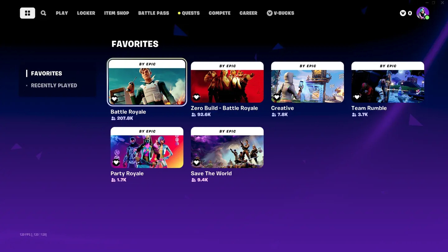 Discover menu event playlist