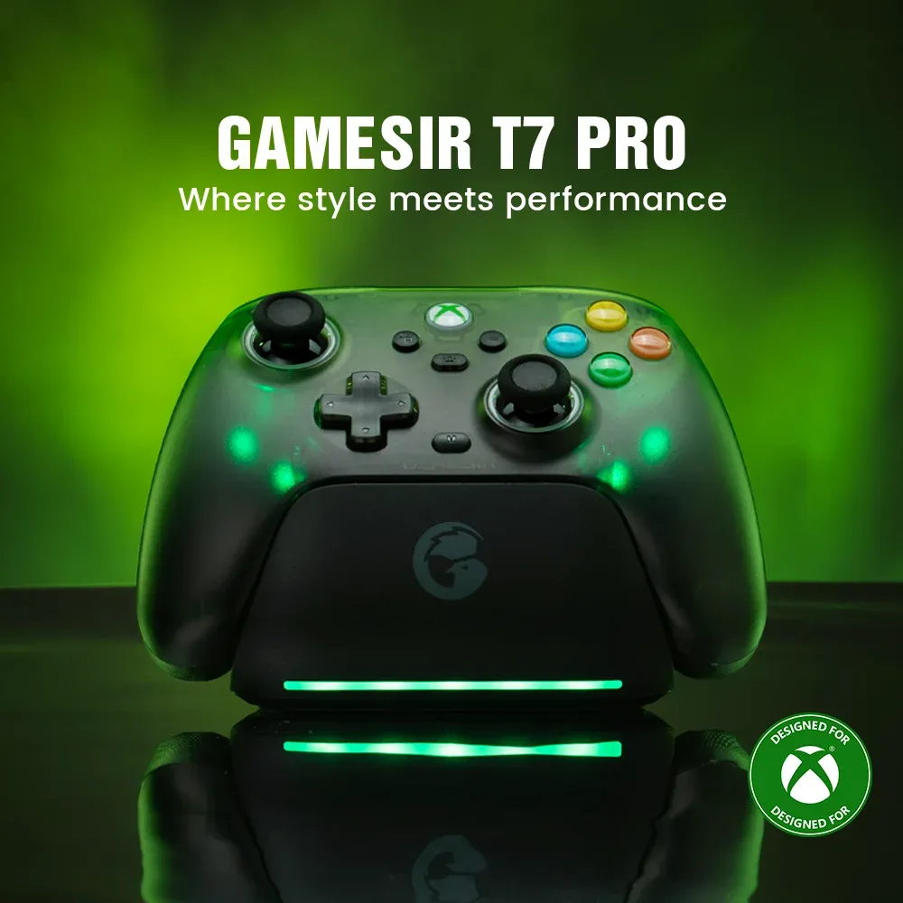 GameSir T7 Pro Retro Green Wired for Xbox & Wireless for PC/Mobile