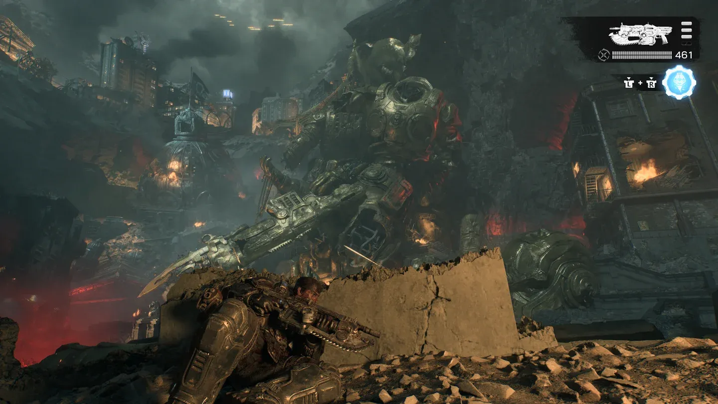 Cover combat against the Locust