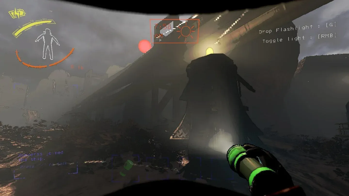 First person cooperative exploration in Lethal Company