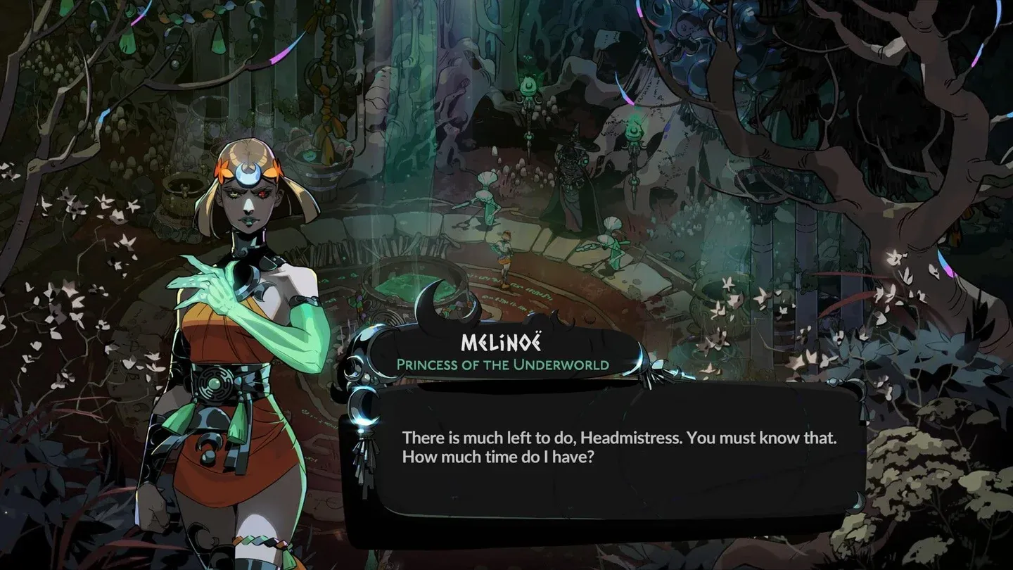 Melinoe and other characters in Hades II