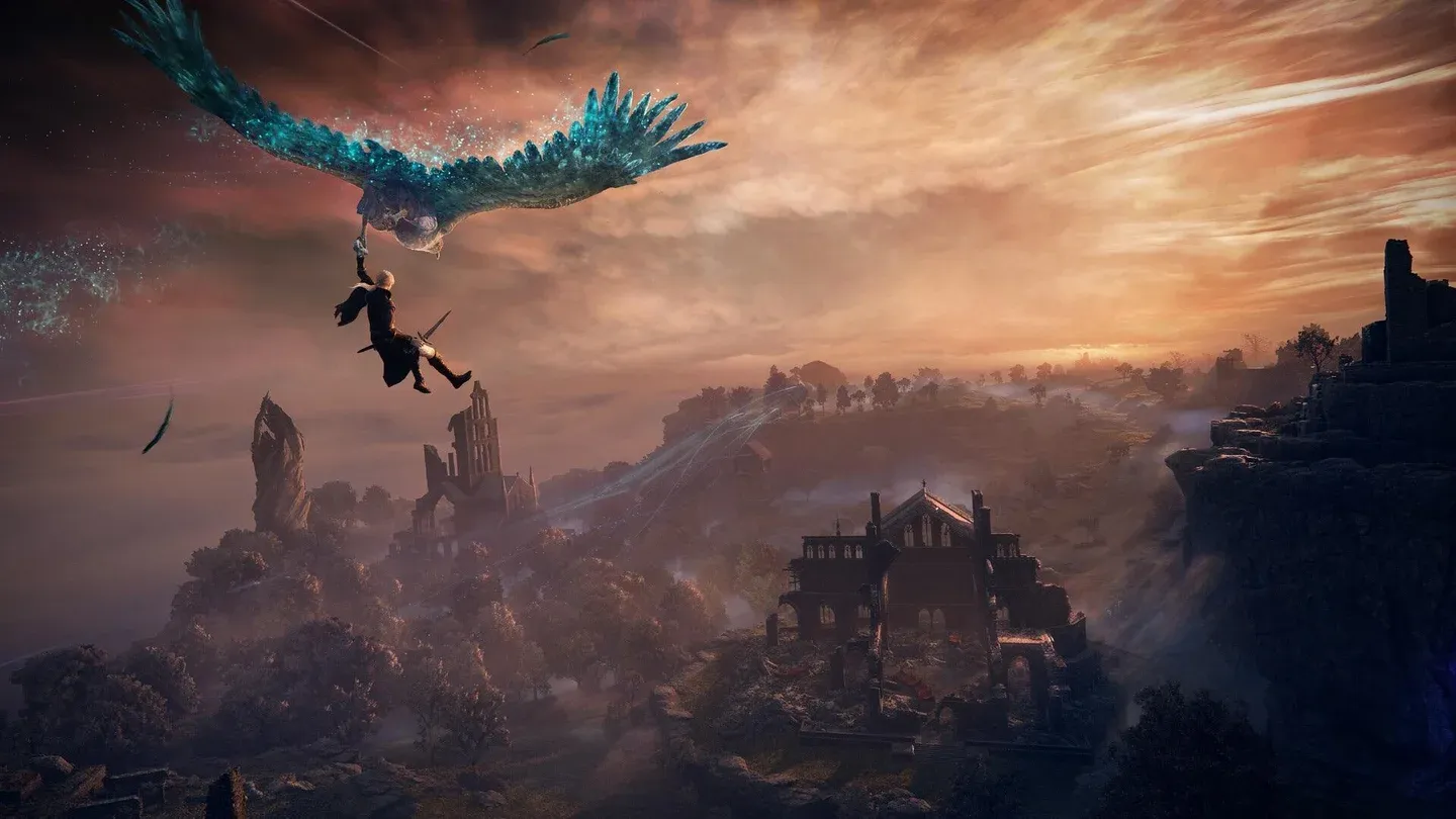 A character exploring the world in Elden Ring Nightreign