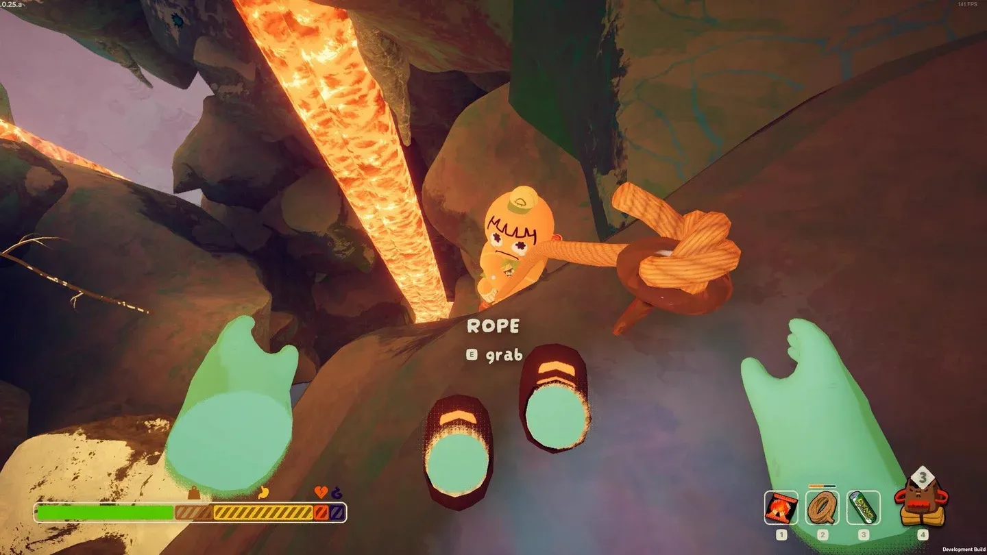 Cooperative climbing gameplay in PEAK