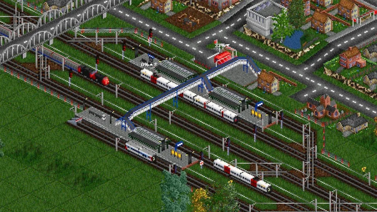 Railways and transport networks in OpenTTD