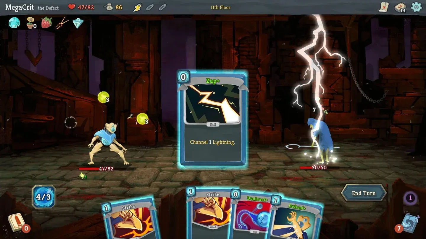 Cards and turn based combat in the original Slay the Spire