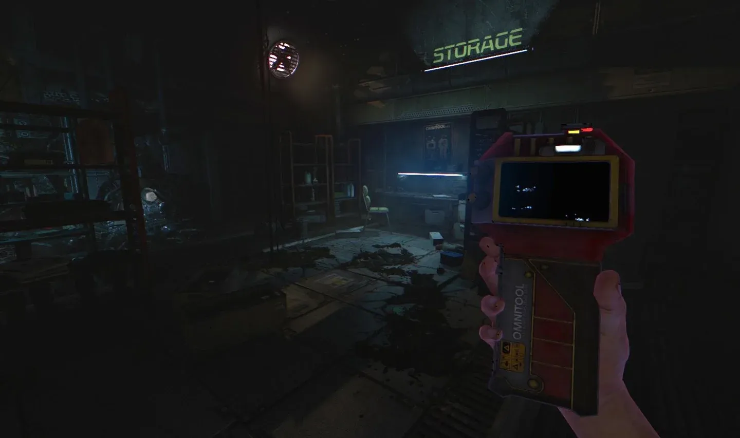 A first person exploration scene in SOMA
