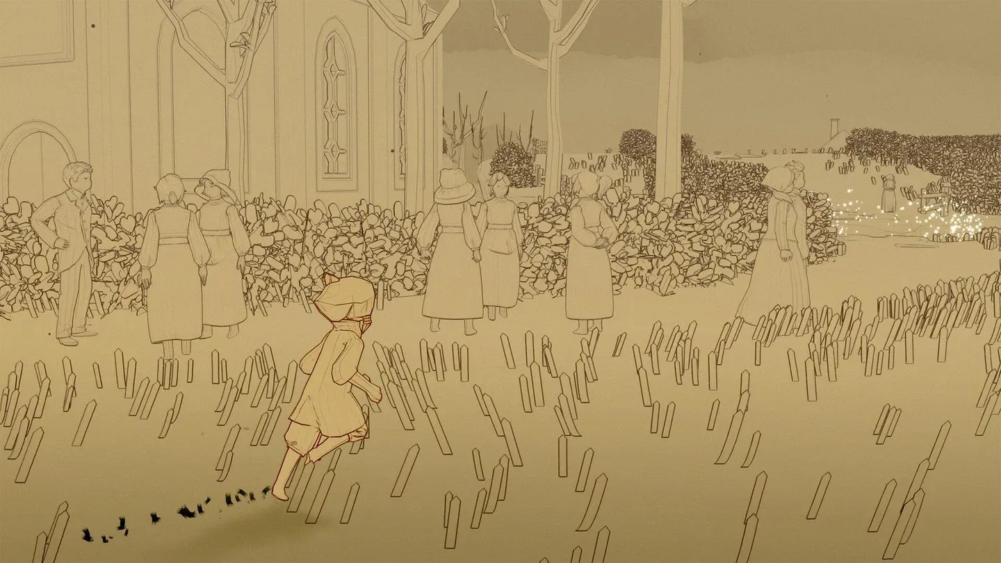 A character exploring a landscape in Sky Children of the Light