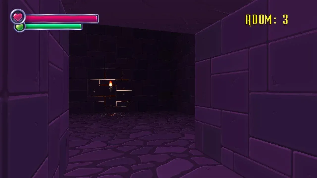 A corridor in Spookys Jump Scare Mansion