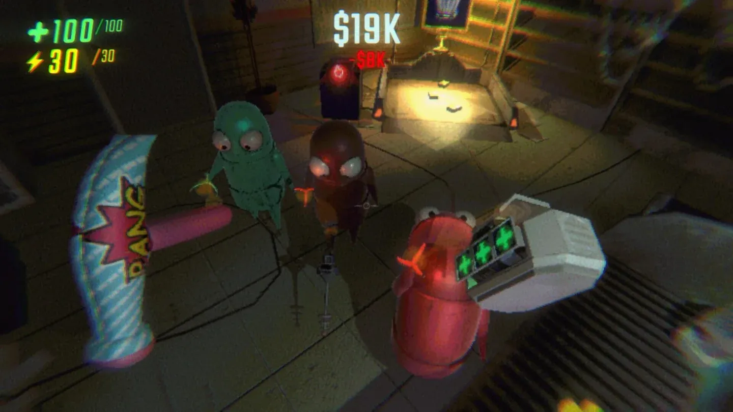 Robots collecting cargo in R.E.P.O.