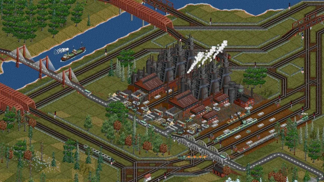 Railways and transport networks in OpenTTD