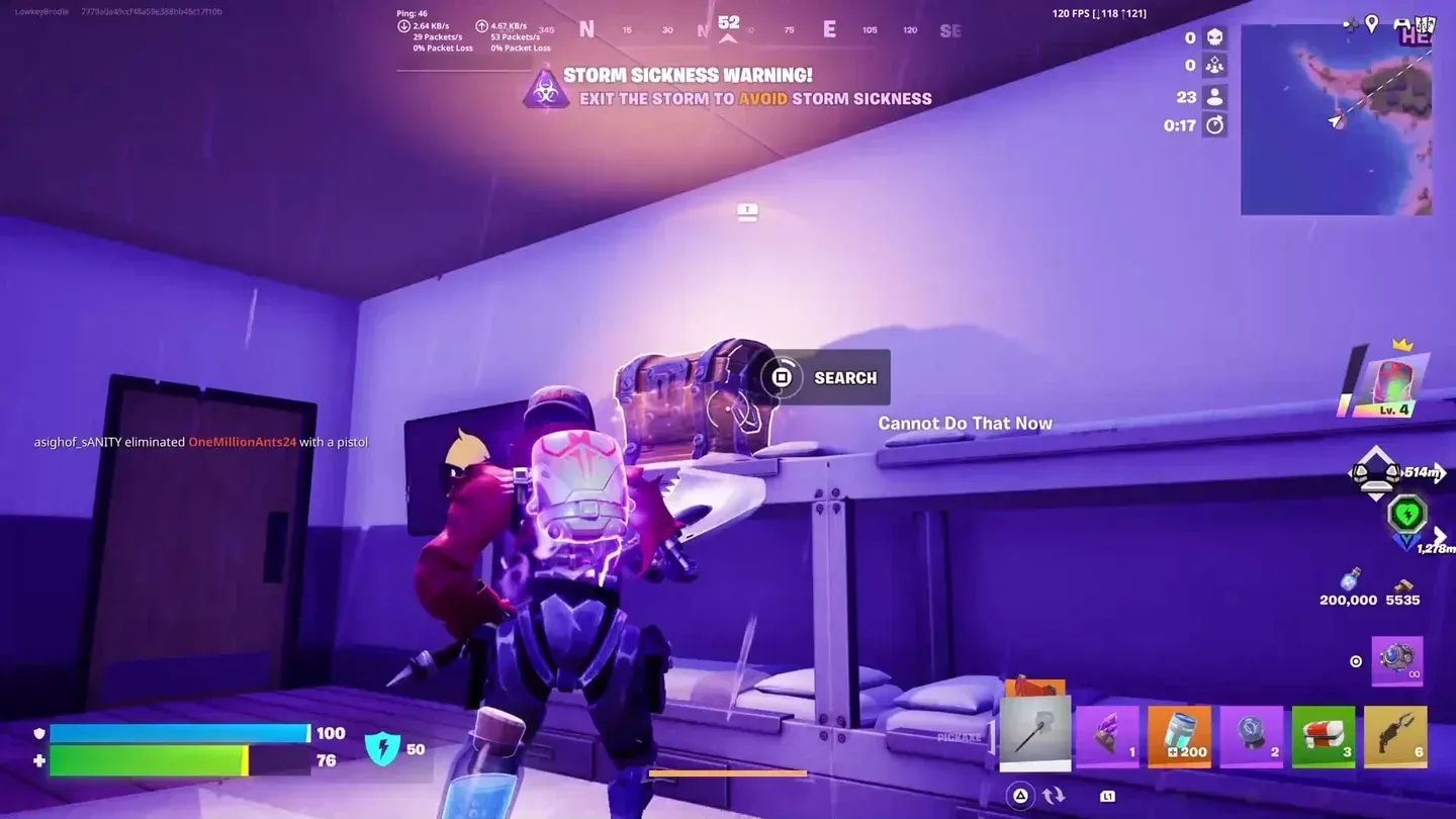 Sprite Chest spawn location