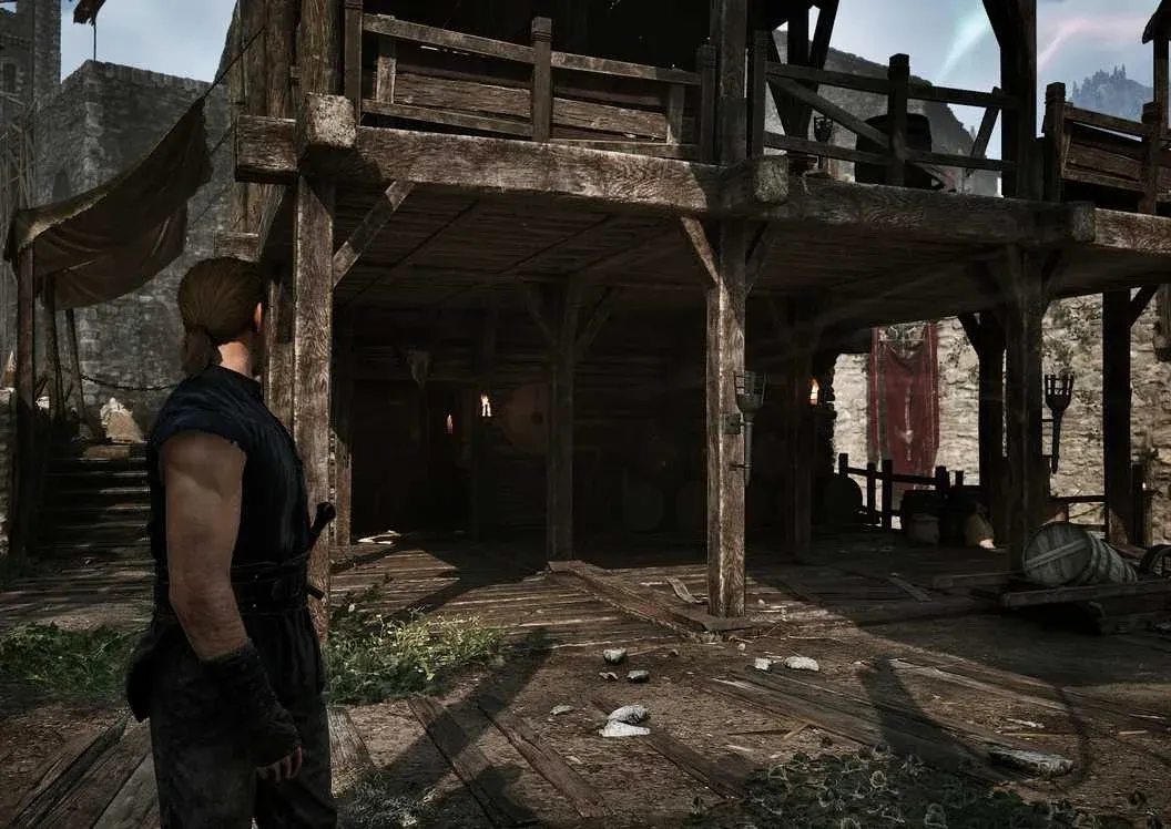 Withered Axe near Nek's body