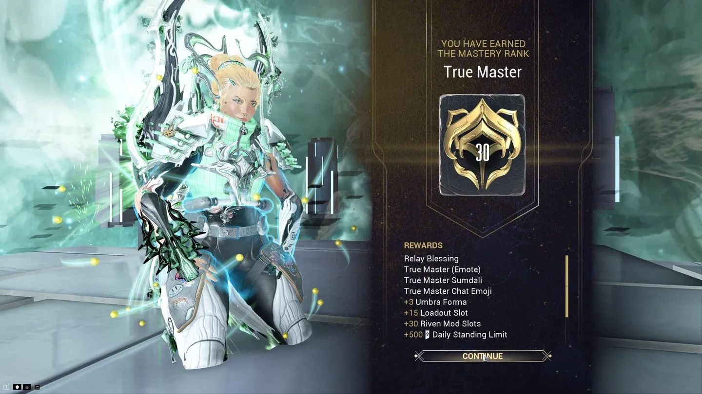 New Dex Signa reward screen