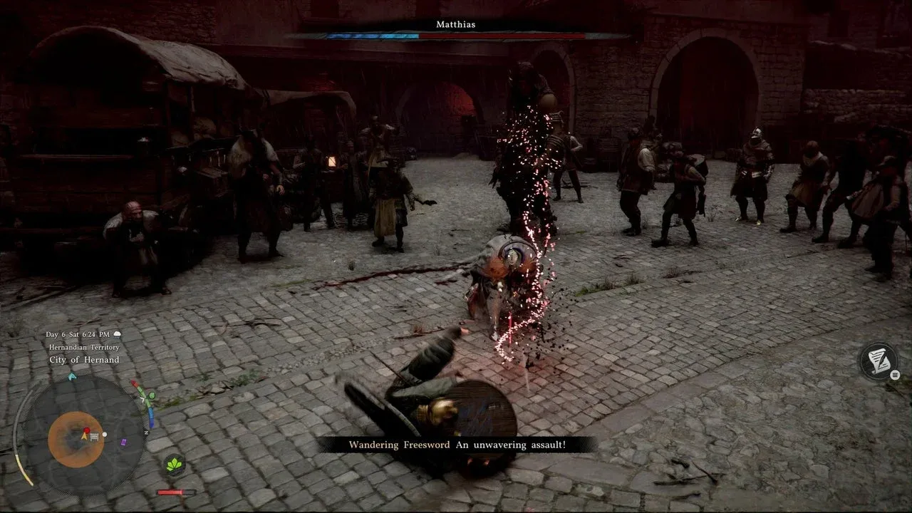 Matthias combat health UI