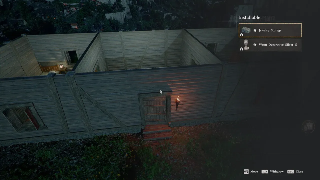 Furniture placement top-down view