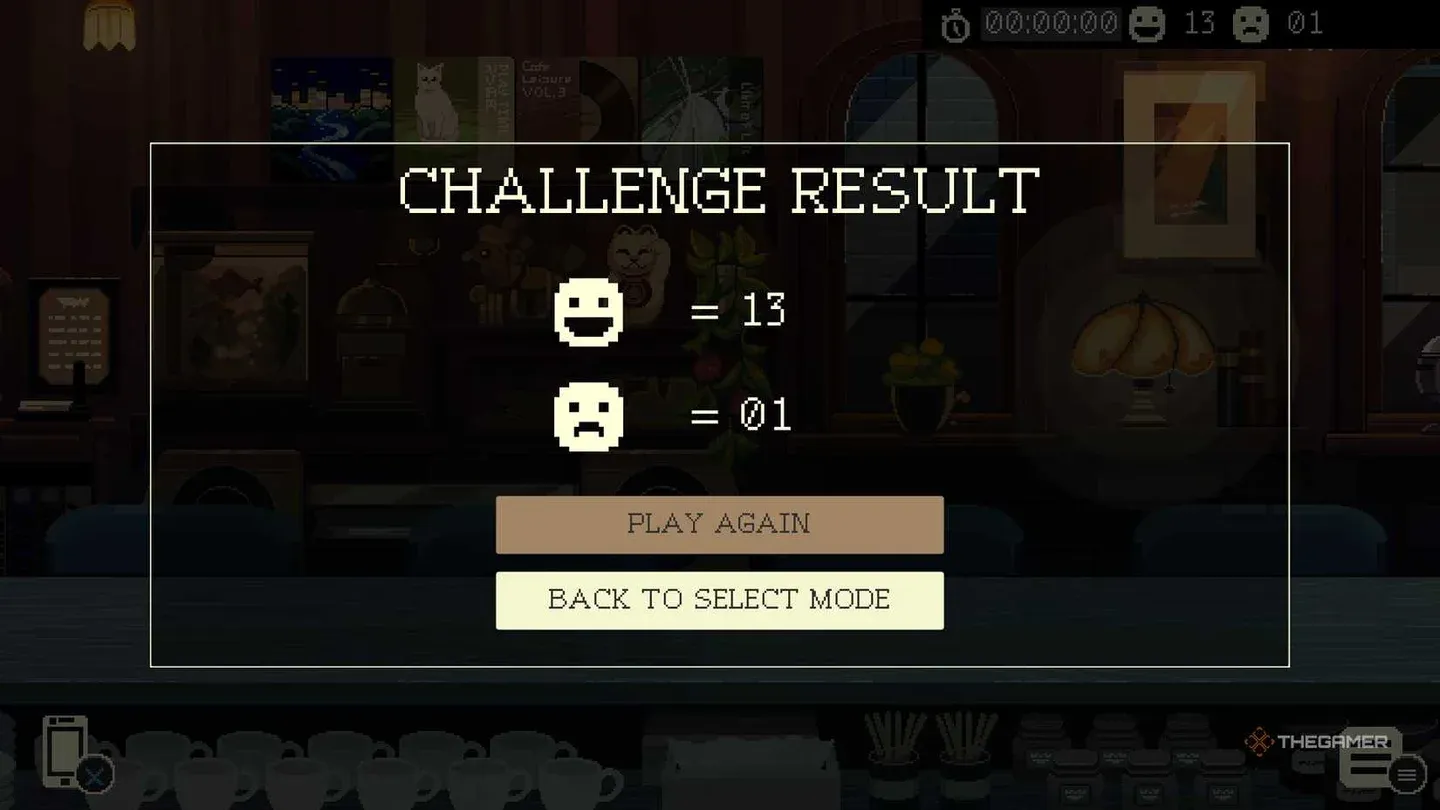 Challenge mode score milestones